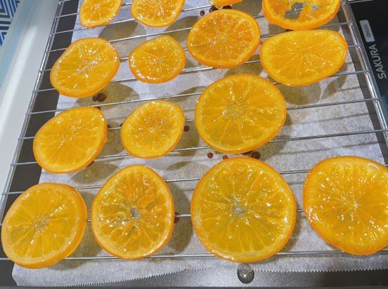食科2-1蜜餞組同學開發之低食品添加物法式甜橙